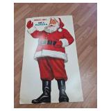 1950s Eureka Santa Claus Store Display Poster