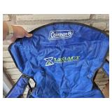 Coleman Folding Camp Chair with Legacy Financial Logo