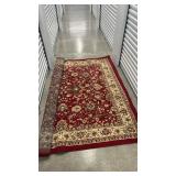 Traditional Persian Style Area Rug in Red and Cream 8X8 - Retail: $175