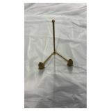 Brass Y-Shaped Display Stand with Decorative Feet - Retail: $35