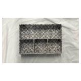 Decorative Storage Box with Floral Pattern - Retail: $8