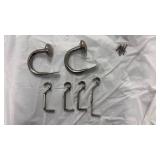 Chrome Curtain Rod Brackets and Hardware Set - Retail: $15