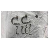 Chrome Curtain Rod Brackets and Hardware Set - Retail: $15