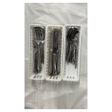 Silverware Set with Storage Containers - Retail: $25