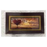 Red Maple Tree Sunset Wall Art - Retail: $45
