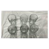 Crystal Cut Glass Tumbler Set of 6 - Retail: $24