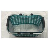 Insulated Picnic Basket with Aluminum Frame - Retail: $25