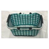 Insulated Picnic Basket with Aluminum Frame - Retail: $25