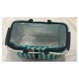 Insulated Picnic Basket with Aluminum Frame - Retail: $25