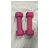 2lb Pink Neoprene Dumbbells Set - Retail: $8