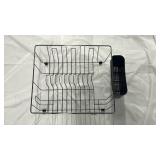 Metal Wire Dish Drying Rack with Utensil Holder - Retail: $25