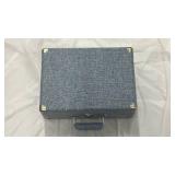 Victrole Portable Record Player in Blue Linen - Retail: $45