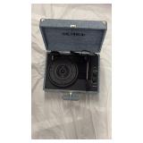 Victrole Portable Record Player in Blue Linen - Retail: $45