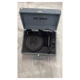 Victrole Portable Record Player in Blue Linen - Retail: $45