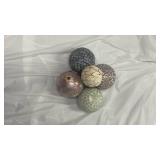 Decorative Mosaic Glass Orb Collection - Retail: $45