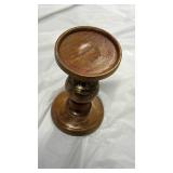 Wooden Turned Pillar Candlestick - Retail: $18