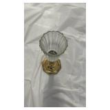 Crystal Glass Votive with Brass Base - Retail: $18