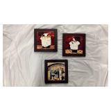 Kitchen Theme Wall Art Set - Chef and Wine Collection - Retail: $45
