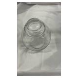 Clear Glass Round Storage Container - Retail: $15