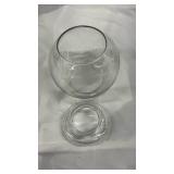 Clear Glass Round Storage Container - Retail: $15