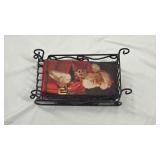 Metal Framed Christmas Napkin Holder - Retail: $12