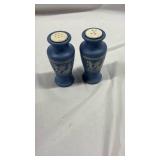 Wedgwood Blue Jasperware Salt and Pepper Shakers - Retail: $45