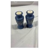 Wedgwood Blue Jasperware Salt and Pepper Shakers - Retail: $45