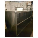 5ft Stainless Steel Table With Understorage