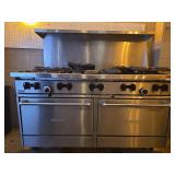 59in - SunFire Commercial Gas Range with Double Oven