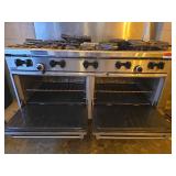 59in - SunFire Commercial Gas Range with Double Oven