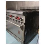 34in- Wolf Commercial 6-Burner Natural Gas Range with Oven Model- CHSSG-6-29