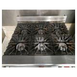 34in- Wolf Commercial 6-Burner Natural Gas Range with Oven Model- CHSSG-6-29