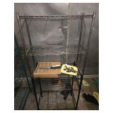 (3) Assorted Metal Sheves and Contents