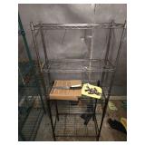 (3) Assorted Metal Sheves and Contents