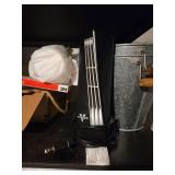 Contents Of Shelf Including Food Trays, Metal Buckets and More!