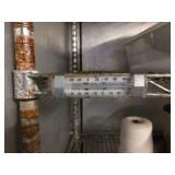 Metal Storage Rack with Food Containers and More!