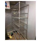 Metal Storage Shelf On Casters