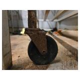 Metal Storage Shelf On Casters