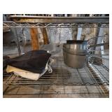 Restaurant Kitchen Supplies Including Metal Storage Shelf and More!