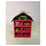 John Deere Themed Barn Display Shelf