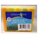 Outdoor Fun 20pc Sidewalk Chalk Set