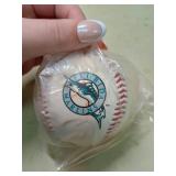 1994 Florida Marlins MLB Fotoball Baseball - Bryan Harvey