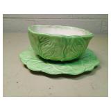 Duncan Ceramics Lettuce Bowl and Plate Set