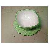 Duncan Ceramics Lettuce Bowl and Plate Set