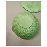 Duncan Ceramics Lettuce Bowl and Plate Set