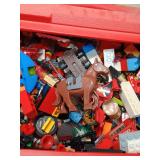 LEGO Mixed Lot with Red Storage Container