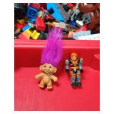 LEGO Mixed Lot with Red Storage Container