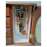 Wooden Jewelry Box with Mirror and Drawers