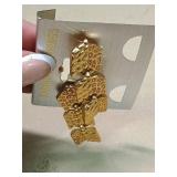 Gold Tone Geometric Cascade Drop Earrings