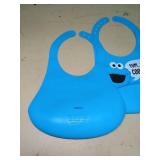 Cookie Monster Silicone Baby Bib Set of 2